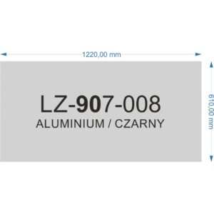 LZ-907-008 aluminium/czarny