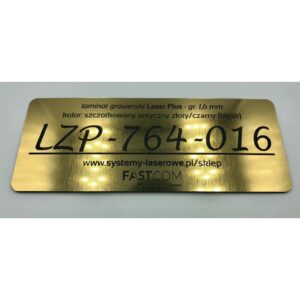 LZP-764-008 szczotkowany antyczny złoty/czarny